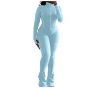 Set tuta da jogging donna Sportiva Completa Autunno Inverno Cotone Elegante Fitness con Cappuccio 2 Pezzi Tute Training Felpa e Pantalone Coordinati Abbigliamento Morbida Tempo Libero Yoga Sportswear