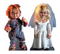 Set Ufficiale Di 2 Cutout In Cartone Di Chucky E Tiffany - La Sposa Di Chucky