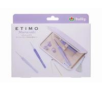 Set uncinetto ETIMO Murasaki viola TEM-001 impugnatura ammortizzata Tulip Kni...