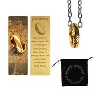 Set Unico Anello e Segnalibro in Metallo - Il Signore degli Anelli