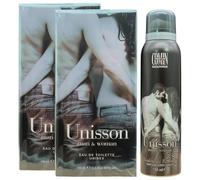 SET UNISSON : 2X PROFUMO 100 ML + DEODORANTE SPRAY 150 ML