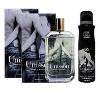 SET UNISSON : 2X PROFUMO 100 ML + DEODORANTE SPRAY 150 ML