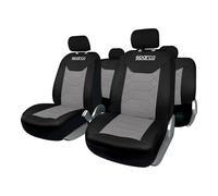 SET UNIVERSALE COPRISEDILI AUTO COMPLETO SPARCO "SPC1016" NERO E GRIGIO A NID...
