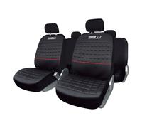 Sparco SPC1042RS Set Coprisedili per Auto, Lazio, Rosso