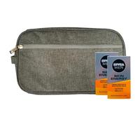 SET UOMO: 2x Crema Idratante SKIN ENERGY, Pelle Rivitalizzata a Lungo. Arricchito Con Caffeina Di Origine 100% Naturale 50ml + Pochette Da Uomo (Colori Assortiti)