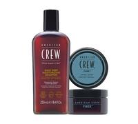Set Uomo AMERICAN CREW Kit Daily Deep Moisturizing Shampoo 250ml + Fiber 85gr