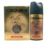 SET UOMO GOLD: Fragranza Fresca e Speziata, Dopo Barba, 100ml + Deo Spray, 150ml