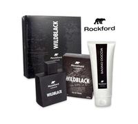Set Uomo Profumo Rockford Wildblack Edt 100ml + Gel Doccia e Campioncini Regalo