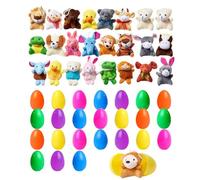 Set Uova Di Pasqua Ripiene UovaPeluche - Sorprese Morbide In Uova Colorate, Giocattoli Pasquali Per Bimbi | Uova Prefarcite Con Animaletti Peluche, Idee Regalo Pasqua Per Bambini, Accessori Per Eventi