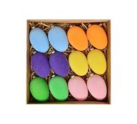 Set Uovo di Pasqua Texture Morbida Vellutata PS Materiale Plastico Tessuto Flocc