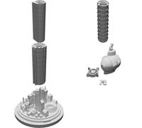 Set Upgrade Token per Underwater Cities Gioco da Tavolo Sottomarini Cupole