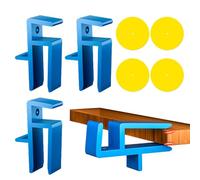 Set Uribe 4 Jig 4 - Strumento Di Detenzione Di Legno Con Morsetti Di Associazione | Porta Del Mobile In Plastica Per Porte Da 16-18 Mm | Contrarre Gli Aiuti Per Fai -da -te, Costruzione Di Mobili, Lav