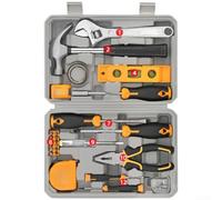 Set Utensili 59 Acciaio Cromo Vanadio per Fai da Te - Kit Attrezzi per casa con per martello e Chiavi - Valigetta per portatile 27x18cm