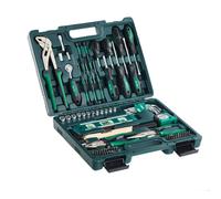 SET UTENSILI 87 PZ CASSETTA ATTREZZI CHIAVI BUSSOLE BRUDER M29084 KIT COMPLETO