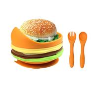 Set Utensili Bambini in Silicone | Set Svezzamento con per | Ciotola In Silicone Alimentare Con Forme Carine Per Addestramento A Tavola | Genitori Bambini Piccole Ragazze