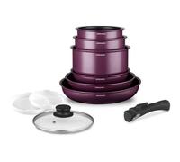 Set utensili cucina Arthur Martin AM2991 alluminio antiaderente viola 10 pezzi