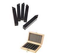 Set Utensili da Tornio Indicizzabili in Metallo Duro 5 Pezzi