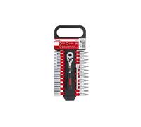 Set Utensili Einhell 28 Pezzi con Cricchetto di Precisione 72 Denti Bussole e In