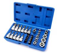 Set utensili professionali 34 Bussole A Per Stella Torx E Set Di Punte Utensile Portatile Maschio/femmina Con Presa A Per Stella Di Coppia