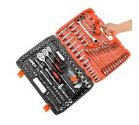 Set utensili professionali Kit Compatto Da 151 Pezzi Auto Bicicletta E Moto La Cura Settore Automobilistico Set Strumenti Auto Set Chiavi A Cricchetto Presa Azionamento Utensili Manuali