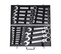 Set utensili professionali Set Chiavi A Cricchetto Da 22 Pezzi 6-32mm 72 Denti Regolabili A 180 ° Con Custodia Per Strumenti Di Manutenzione Di Riparazione Automatica Utensili Manuali
