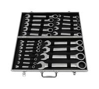 Set utensili professionali Set Completo Di Chiavi A Cricchetto Da 22 Pezzi Set Di Chiavi Combinate Da 6-32 Mm Con Custodia Kit Di Attrezzi Domestici Con Utensili Manuali