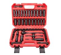 Set utensili professionali Set Da 95 Pezzi Di Chiavi A Cricchetto Metriche E Per Misure Imperiali Da 72 Denti 3/8" Con Impugnatura A Cricchetto Metrica E Per Misure Imperiali