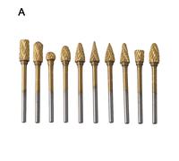 Set Utensili Taglierina Rotante 10 Pezzi con Gambo da 3mm per Rettifica di Preci