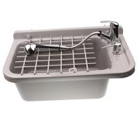 Set Utilità Lavelli Grigio 60cm Lavandino Cucina Incl. Auflagerost, Accessori