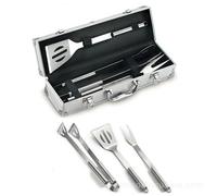 SET VALIGETTA ALLUMINIO 3 PZ ATTREZZI PER BARBECUE