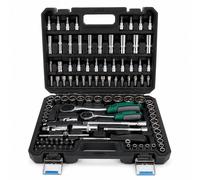 Set Valigetta Chiavi a Bussola 108PZ con Cricchetto 1/4" + 3/8" Cromo Vanadio