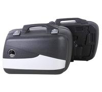 Set valigie laterali Junior Flash argento Enduro 30 sinistra/40 destra