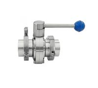 Set valvola a farfalla Tri Clamp in acciaio inossidabile SS3041, guarnizione ghiera Tri Clamp, valvola a farfalla 2 morsetti, 2 ghiere, 2 guarnizioni(108mm)