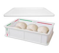 Set Vaschetta e Coperchio per Lievitazione Pasta Pane Pizza Contenitore 12 L