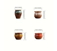 Set vasi in ceramica a per piante grasse, che incontrano , realizzati con tecniche ceramiche. Questi vasi per piante grasse invitano a uno stile di vita verde .