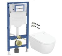 Set vaso con sedile bidet Geberit AquaClean 146.350.01.1, modulo di installazione Geberit Duofix 111.320.00.6, 111.815.00.1