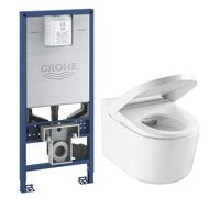 Set vaso con sedile bidet Grohe Sensia 36507SH0, modulo di installazione Grohe Rapid SLX 39596000
