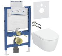 Set vaso WC con copriwater a discesa lenta Geberit iCon 503.046.00.1, modulo di installazione Geberit Duofix 111.003.00.2, 111.815.00.1, 156.050.00.1