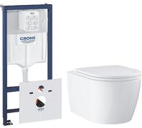 Set vaso WC con copriwater a discesa lenta Grohe Start 103848SH00, modulo di installazione Grohe Rapid SL 38539001