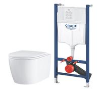 Set vaso WC con copriwater a discesa lenta Grohe Start 103848SH00, modulo di installazione Grohe Solido 38971000