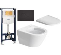 Set vaso WC Duravit D-Neo 25880900001, modulo di installazione Duravit DuraSystem WD1029000000, 0021690000, WD5010031000
