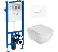 Set vaso WC Roca Hebe A34H138000, modulo di installazione Roca Duplo Nova A890020020, A890220200