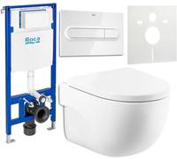 Set vaso WC Roca Meridian A346244000, modulo di installazione Roca Duplo One A890070020, A8012AC00B, A890195000, A890063000