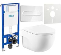Set vaso WC Roca Meridian A346244S00, modulo di installazione Roca Duplo One A890070020, A8012AC00B, A890195000, A890063000