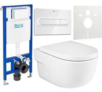 Set vaso WC Roca Meridian A34624L000, modulo di installazione Roca Duplo One A890070020, A8012A200B, A890195000, A890063000
