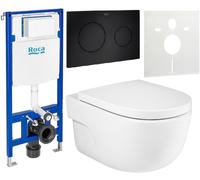 Set vaso WC Roca Meridian A34624L000, modulo di installazione Roca Duplo One A890070020, A8012A200B, A890189206, A890063000