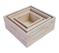 Set Vassoi in Legno per Soluzioni di Stoccaggio Casa Decorative e Funzionali
