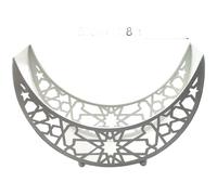 Set Vassoi in Metallo Stile Mediorientale Luna per stella Oro per Decorazione ed
