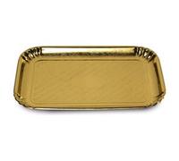 Guardini, Set di 3 vassoi 19x28 cm, Monouso, Cartoncino, Oro, Made in Italy, Linea Easy Bake