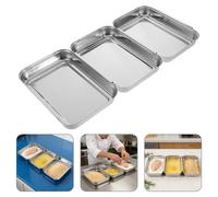 Set Vassoio Per Il Pangrattato Acciaio Inox Alimenti Draganti Impanare
